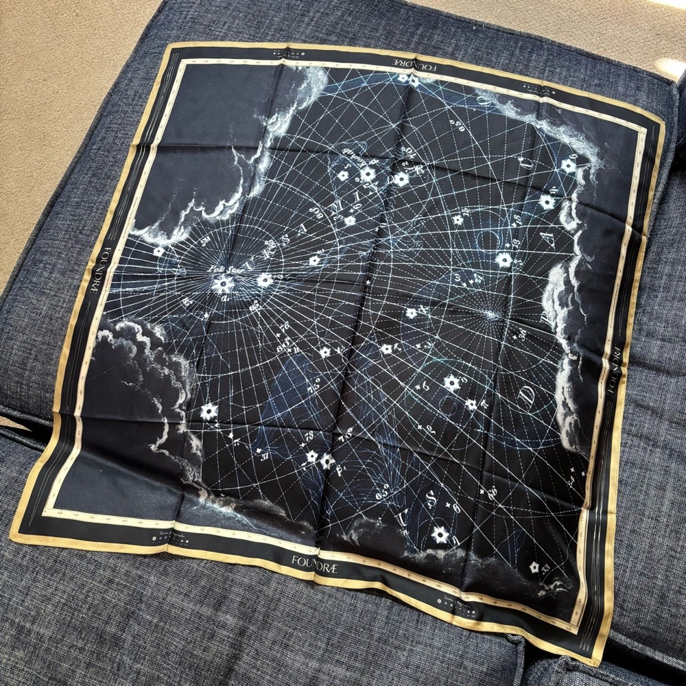 Foundrae Starry Night Silk Scarf